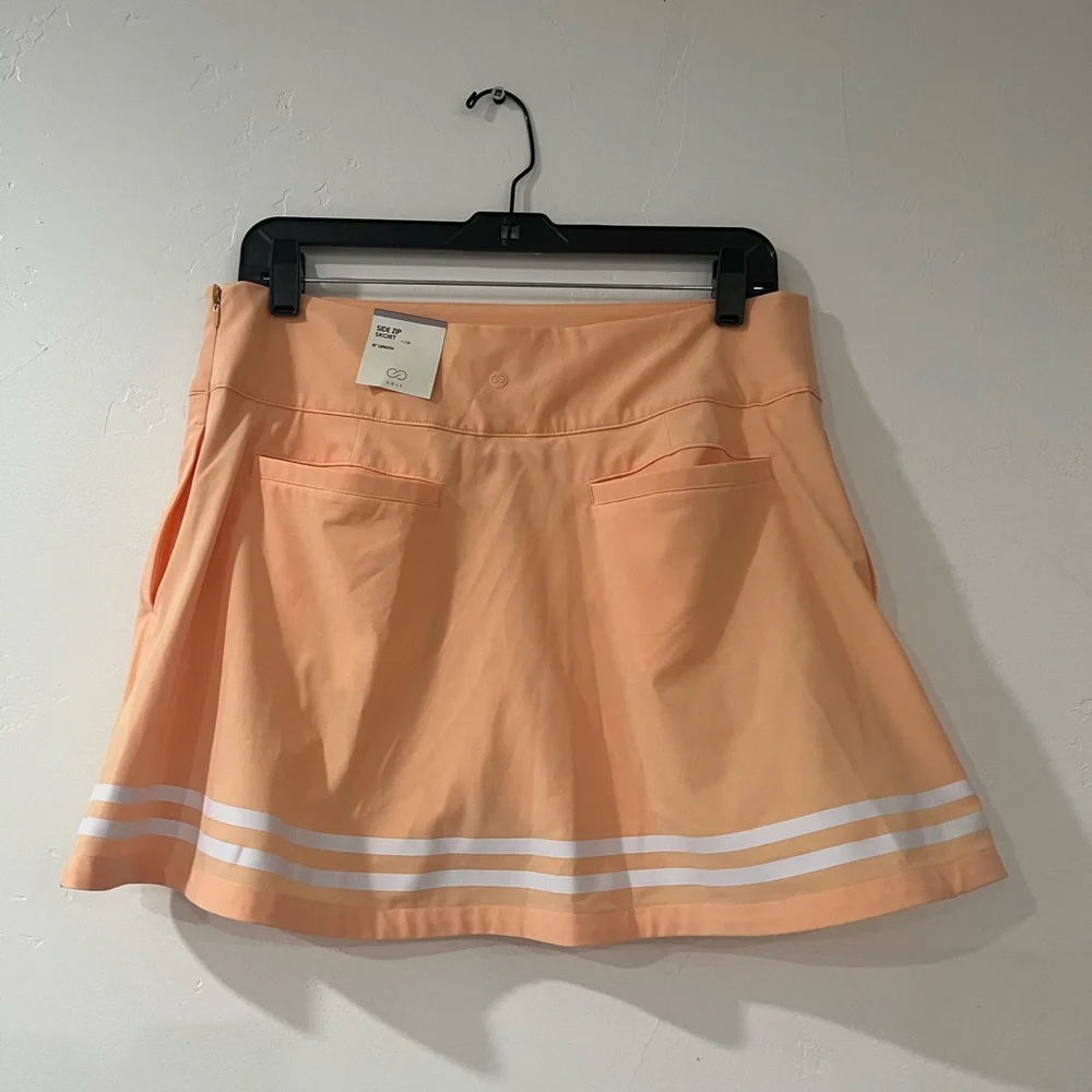 CALIA Women's TrueLight 15" Golf Side Zip Skort size 6 Peach - Picture 4 of 6